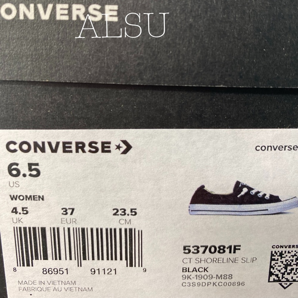Converse Chuck Taylor Shoreline Slip Canvas BlackW - Picture 8 of 9